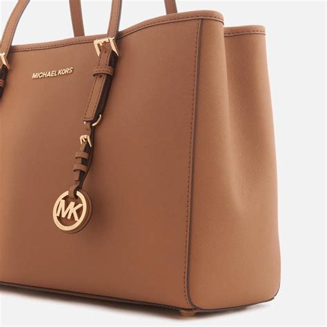 michael kors jet set travel large leather tote|Michael Kors packable tote.